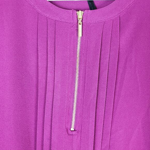 41 Hawthorn Pleated Zippered Blouse Size Medium - Picture 4 of 7